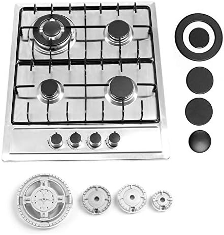 forimo 24"x20" Stainless Steel Gas Cooktop, 4 Burners - Image 4