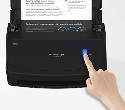 Fujitsu ScanSnap iX1400 One-Touch Document Scanner, Black - Image 4