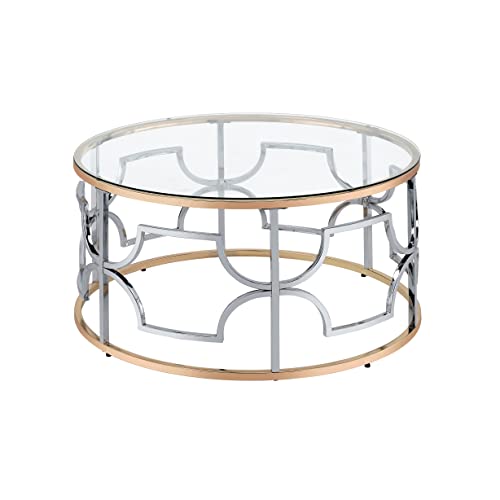 Furniture of America Glam Modern 3-Piece Coffee Table Set - Image 4