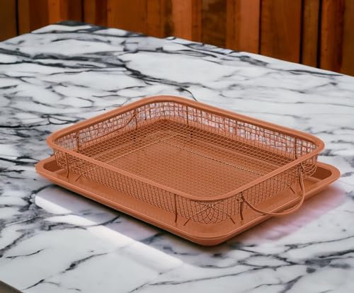 G & S Metal Products Company Nonstick Crisper Basket with Baking Pan - Image 4