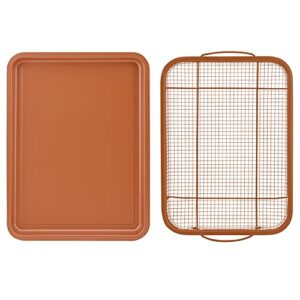 G & S Metal Products Company Nonstick Crisper Basket with Baking Pan