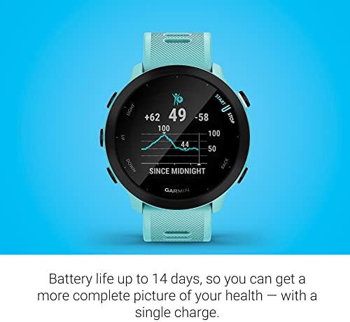 Garmin Forerunner 55 GPS Running Watch, Aqua - Image 3