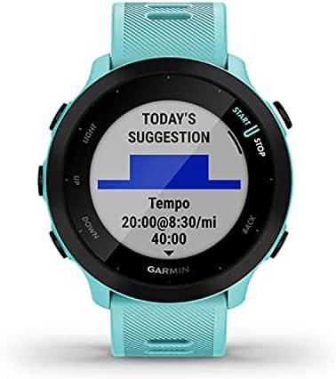 Garmin Forerunner 55 GPS Running Watch, Aqua - Image 2
