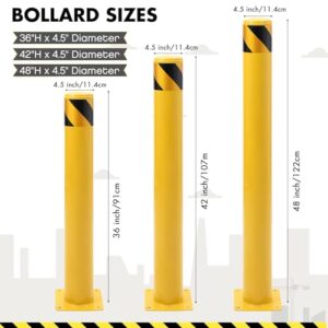 Garvee Safety Bollard Post, 36 x 4.5 Inch