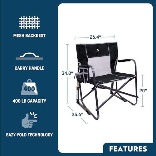 GCI Outdoor Freestyle Rocker XL Portable Folding Chair - Image 2