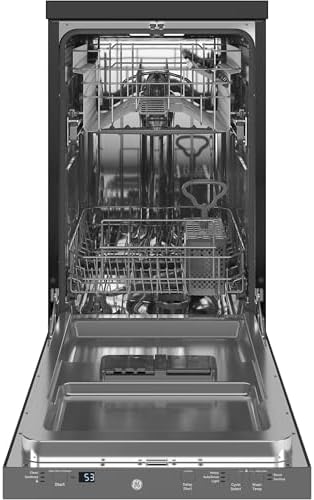 GE 18" Energy Star Portable Dishwasher, Stainless Steel - Image 5