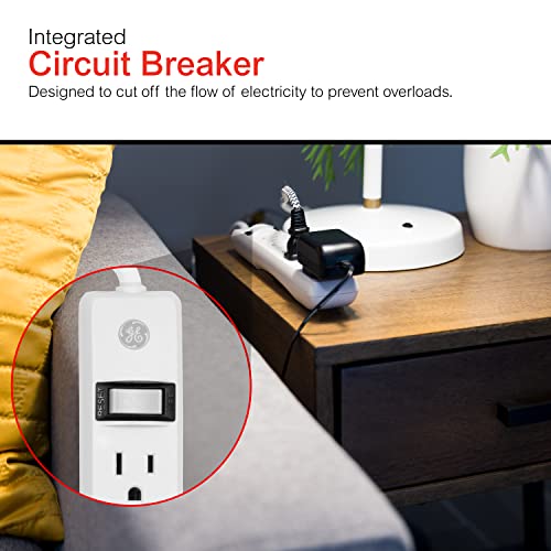 GE 6-Outlet Power Strip, 2 Ft Cord, 14830 - Image 5