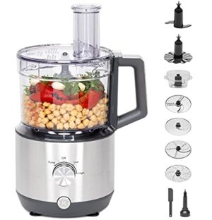 GE Food Processor, 12 Cup, Stainless Steel Accessories