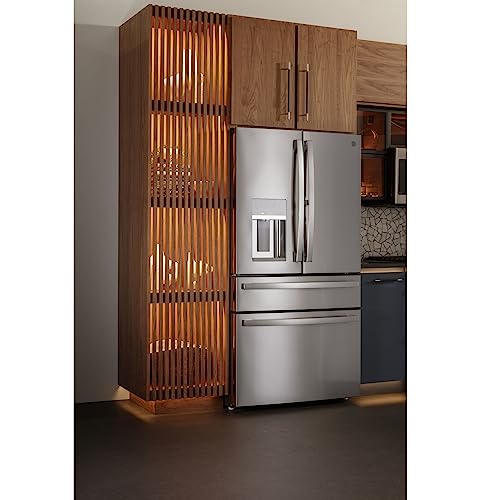 GE Profile 27.6 Cu.Ft. Stainless French Door Refrigerator - Image 3