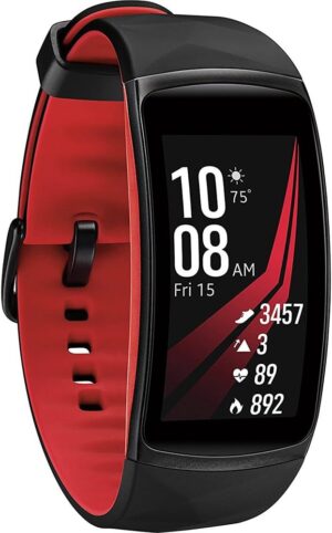 SAMSUNG Gear Fit2 Pro Smartwatch, Diamond Red, SM-R365NZRNXAR