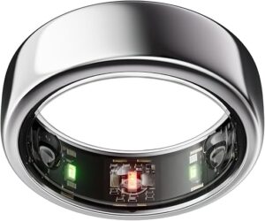 OURA Gen3 Horizon Smart Ring – Silver, Size 10