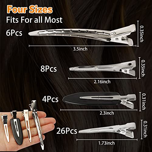 Generic Hair Clips, 44pcs Metal Alligator Clips - Image 5