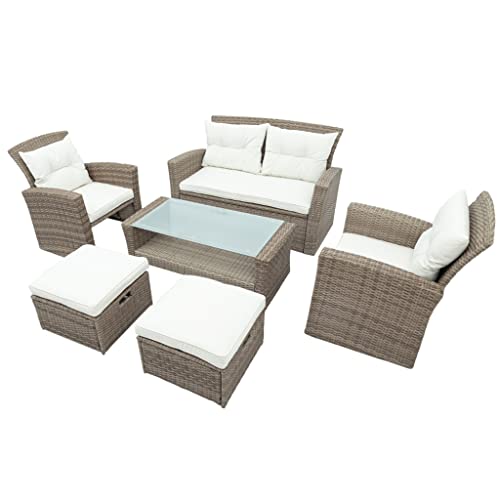 ghghnrtgefrgnhnxdf Outdoor Wicker Sectional Sofa Set - Image 4
