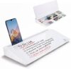 TSJ OFFICE Glass Desktop Whiteboard With Drawer