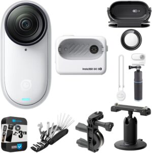 Insta360 GO 3S 64GB Waterproof 4K Action Camera Bundle
