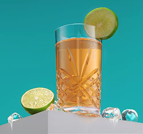 Godinger Pitcher And Highball Drinking Glasses Set - Image 4
