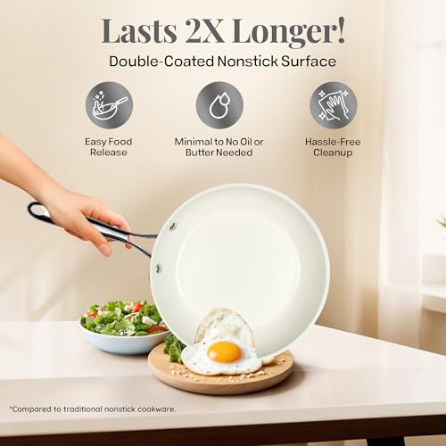 GOTHAM STEEL Ceramic Nonstick Cookware 12 Pc Set - Image 4