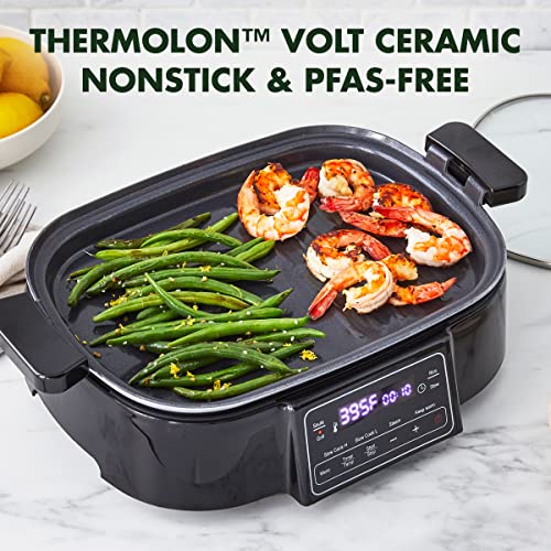 GreenPan Stainless Steel Skillet Grill & Cooker - Image 3