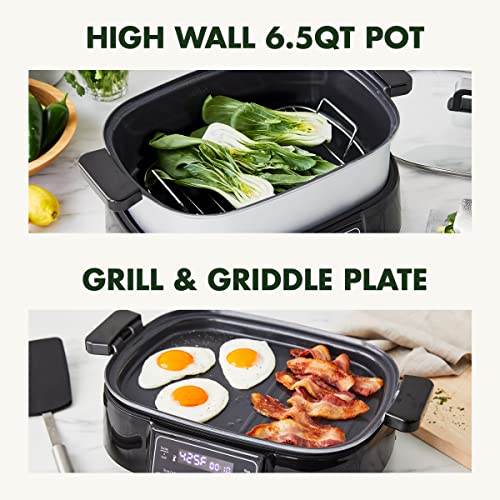 GreenPan Stainless Steel Skillet Grill & Cooker - Image 5