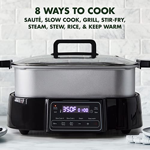 GreenPan Stainless Steel Skillet Grill & Cooker - Image 2