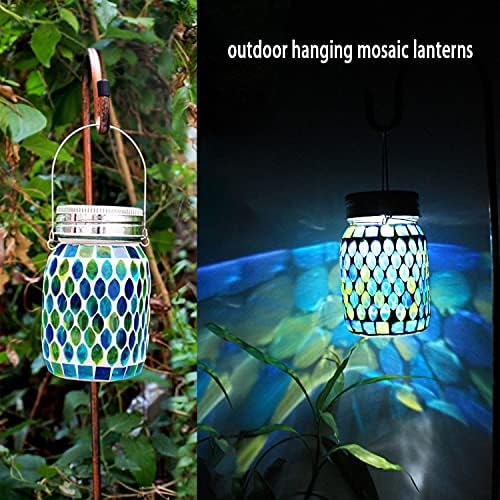 GUANFU Mosaic Solar Lanterns Outdoor Hanging Lights - Image 4