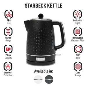 HADEN Starbeck 1.7 Liter Stainless Steel Kettle