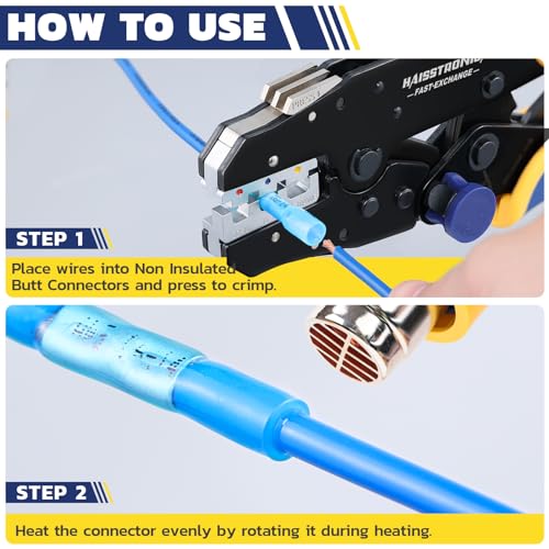 haisstronica 80PCS Heat Shrink Butt Connectors - Image 4