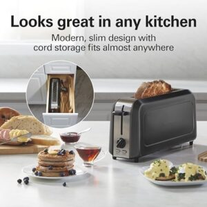 Hamilton Beach Black Extra Long Slot 2 Slice Toaster (22989)