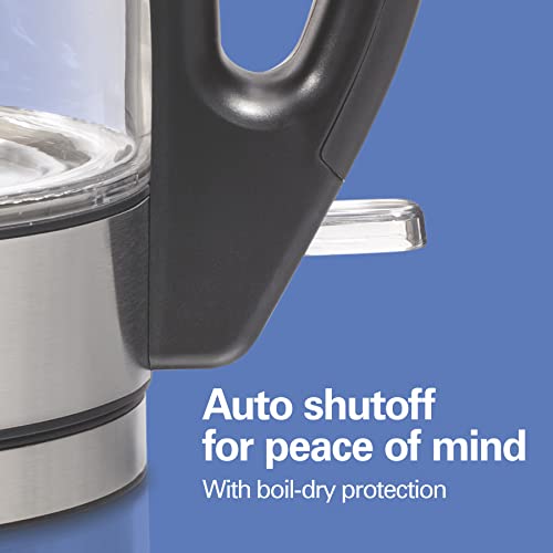Hamilton Beach Glass Electric Tea Kettle, 1 Liter, 40930 - Image 4