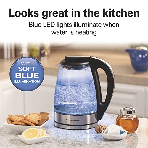 Hamilton Beach Glass Electric Tea Kettle, 1 Liter, 40930 - Image 5