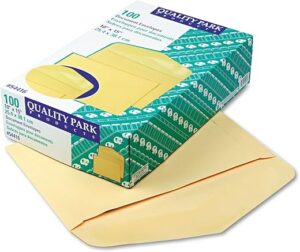 Quality Park Heavy-Duty Document Envelope, 10″x15″, Cameo Buff