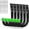 SWANLAKE GARDEN TOOLS Heavy Duty Garage Storage Hooks (6PCS)