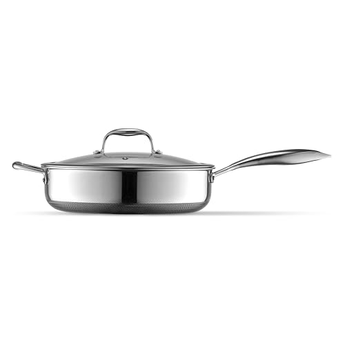 HexClad Hybrid Nonstick 4.5 Qt Deep Sauté Pan - Image 2