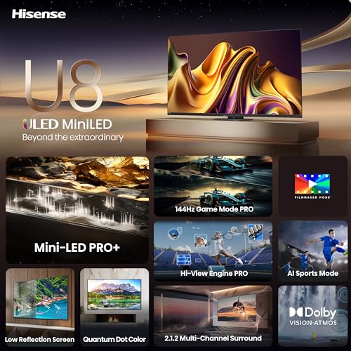 Hisense 85-Inch U8 Series 4K UHD TV (85U8N) - Image 4