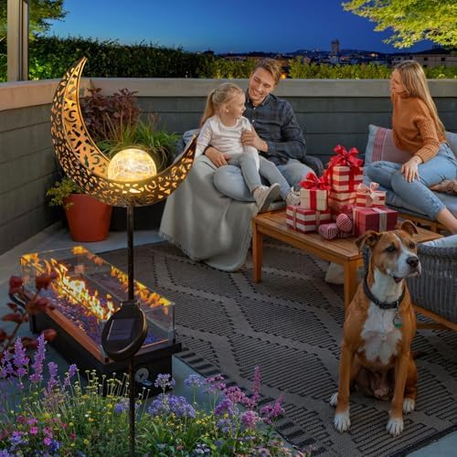 HOMEIMPRO Moon Solar Lights Outdoor Garden Stakes - Image 2