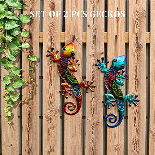 HONGLAND Metal Gecko Wall Art 2 Pack - Image 3