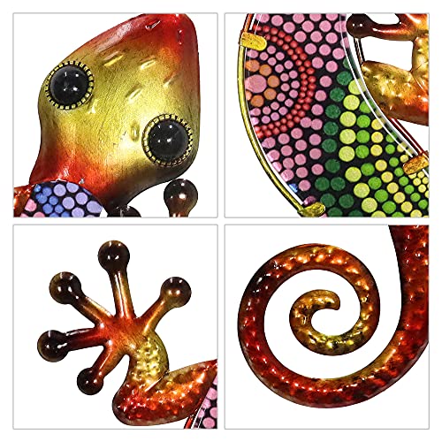 HONGLAND Metal Gecko Wall Art 2 Pack - Image 5