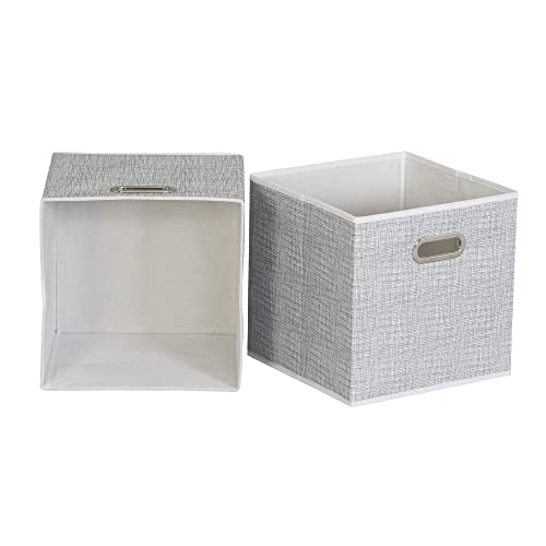 Household Essentials White Mix Set Of 6 Cube Storage Bins - Image 5