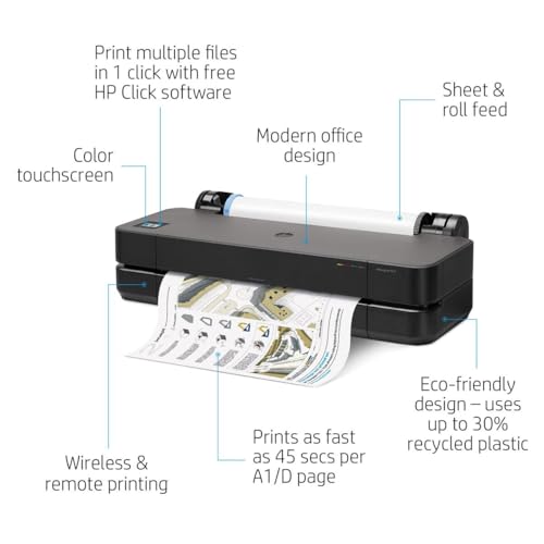HP DesignJet T210 24-Inch Color Plotter, 8AG32H - Image 2