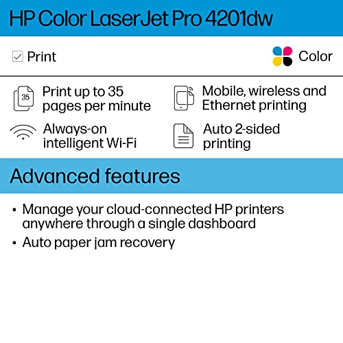 HP LaserJet Pro 4201dw Wireless Printer (4RA86F) - Image 3