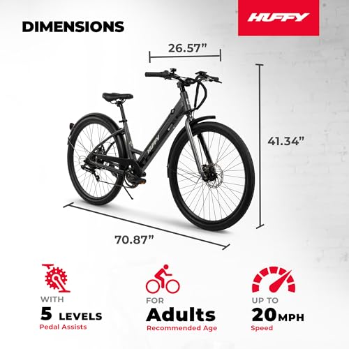 Huffy Electric Bike, 27.5 Inch, 350W Motor - Image 2