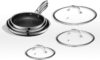 HexClad Hybrid Nonstick 6-Piece Fry Pan Set