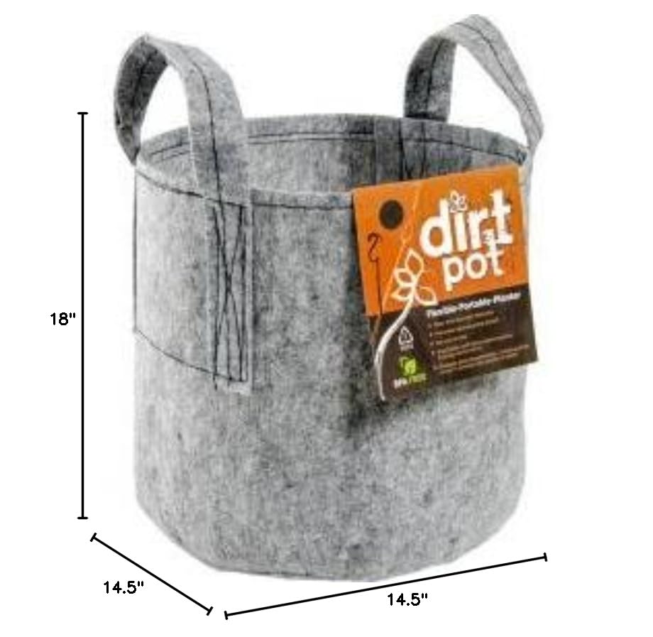 Hydrofarm 15 Gallon Dirt Pot Planter With Handles - Image 2