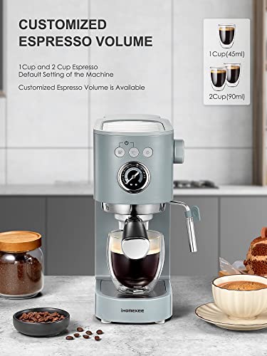 Ihomekee Espresso Machine With Milk Frother - Image 5