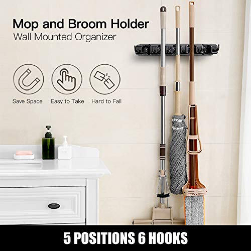 IMILLET 2 Pack Wall Mounted Mop Holder - Image 3