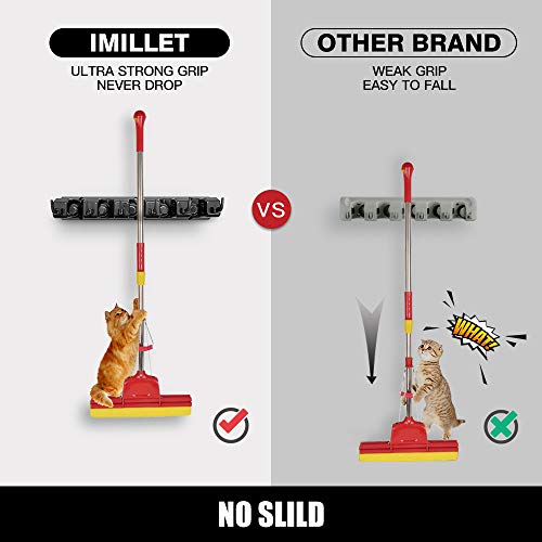 IMILLET 2 Pack Wall Mounted Mop Holder - Image 4