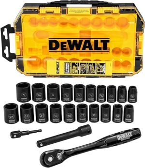 DEWALT Impact Socket Set, 1/2″ Drive, DWMT74739