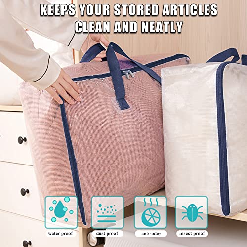 Ineetatu Extra Large Zipper Storage Bags, 3 Pack - Image 3
