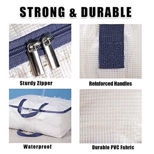 Ineetatu Extra Large Zipper Storage Bags, 3 Pack - Image 5