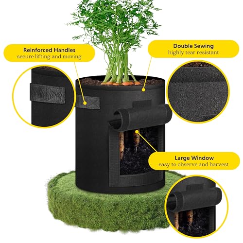 iPower 5-Pack 5-Gallon Potato Grow Bags - Image 3